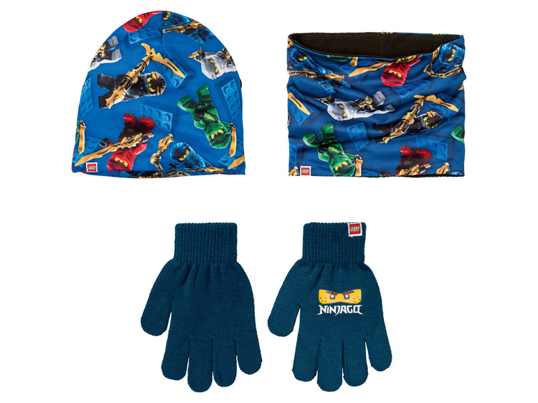  Zobrazit na celou obrazovku LEGO® NINJAGO Dětská souprava čepice, rukavic a šály, 3dílná - Obrázek 2