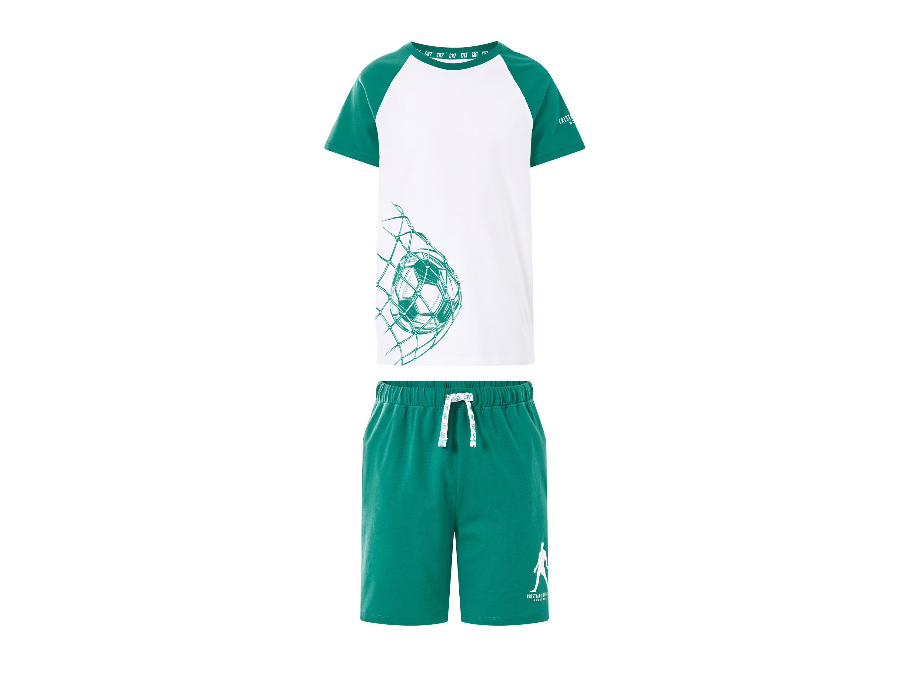 CR7 ChlapeckĂ© pyĹľamo (bĂ­lĂˇ/zelenĂˇ, 110/116)