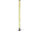 LED sloupová lampa s třpytivým efektem a chromovou základnou
