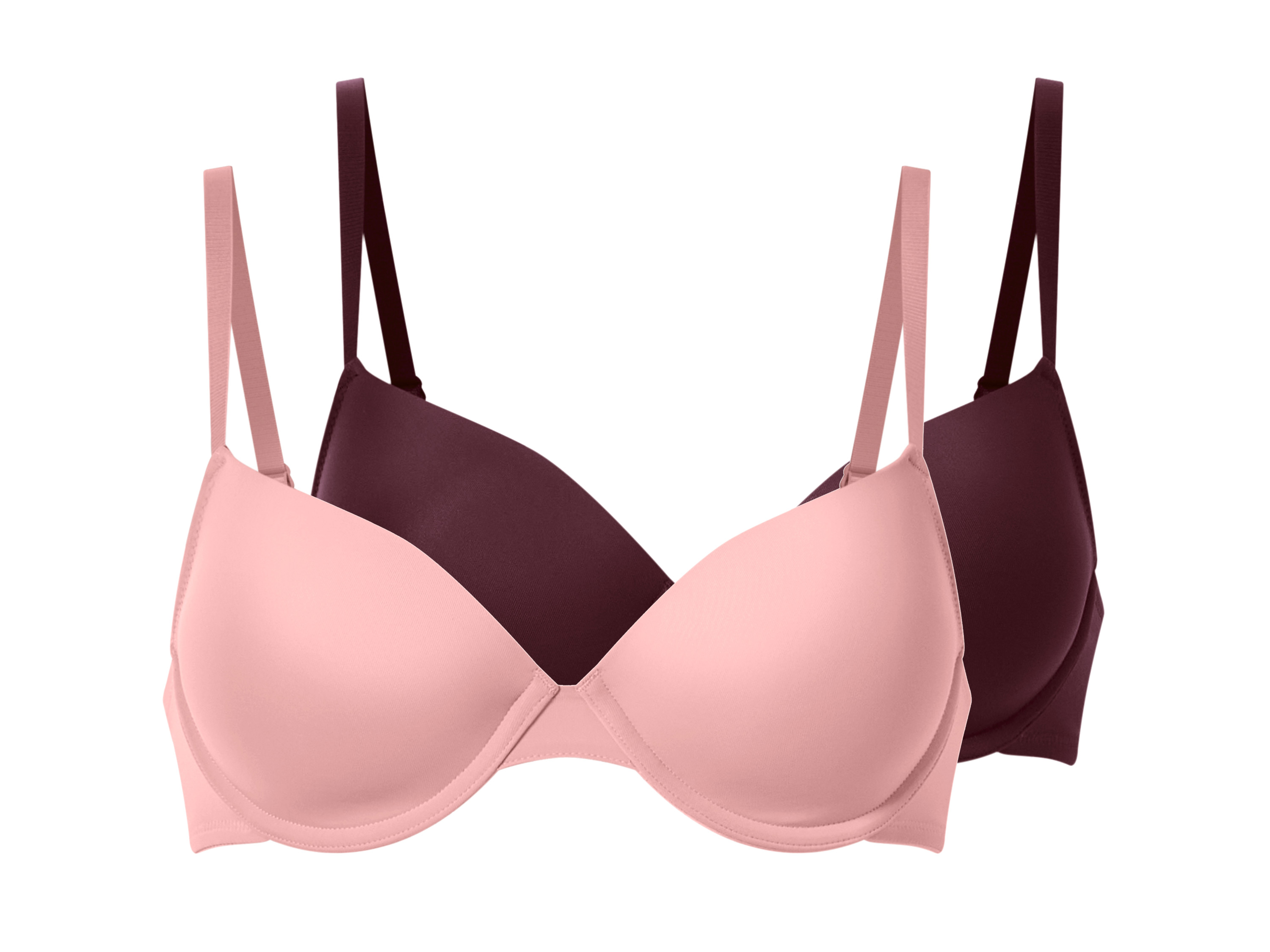 Esmara® Dámská podprsenka, 2 kusy (červená/růžová, 85b)