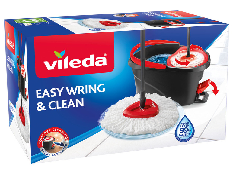 Vileda Easy Wring & Clean mop s kbelíkem a pedálem.