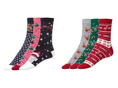 esmara Dámské vánoční ponožky, 3 páry