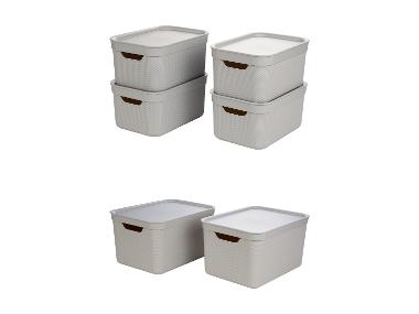 LIVARNO home Sada úložných boxů, 2dílná / 4dílná
