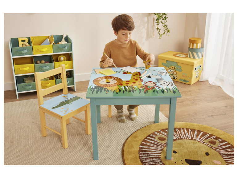  Zobrazit na celou obrazovku LIVARNO home Dětský stůl se 2 židličkami Safari - Obrázek 4
