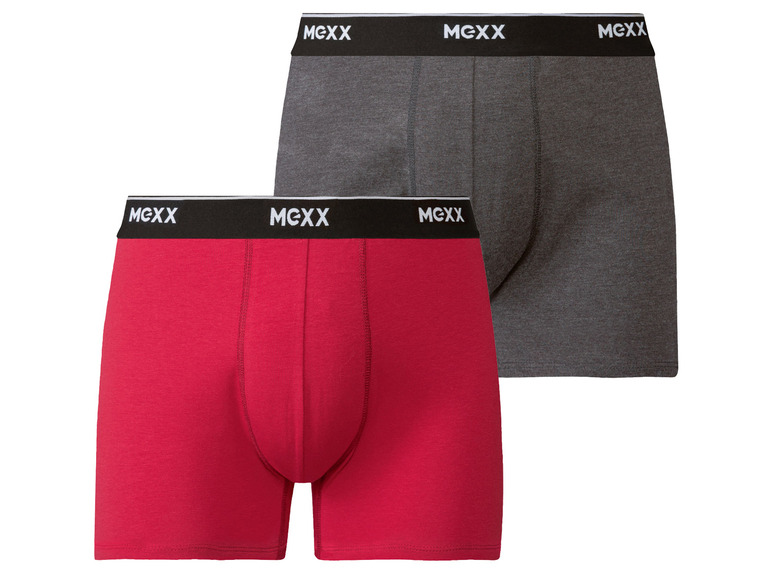 MEXX Pánské boxerky, 2 kusy (M, tmavě šedá / červená)