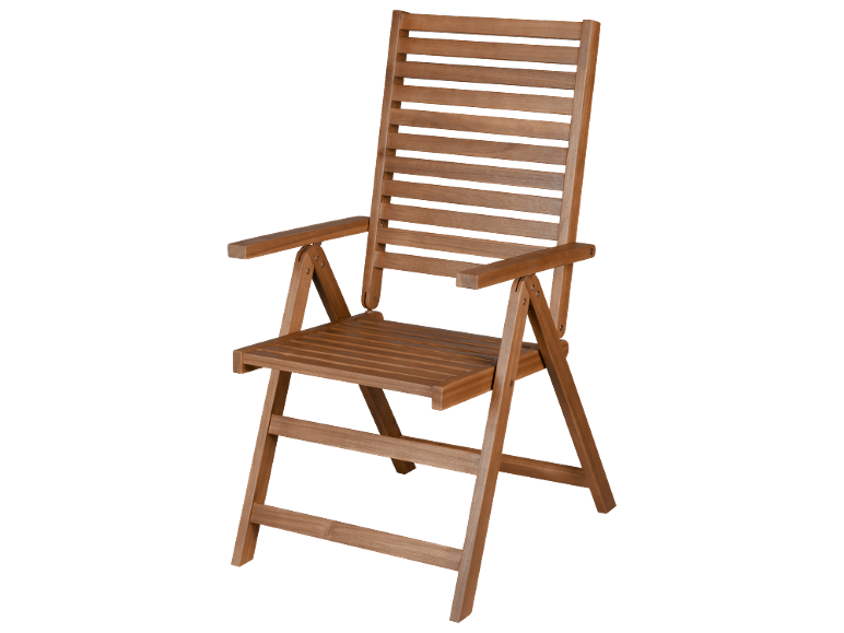 Skládací dřevěná židle, moderní design.