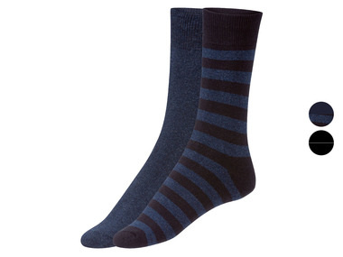 LIVERGY Pánské termo ponožky s BIO bavlnou, 2 páry