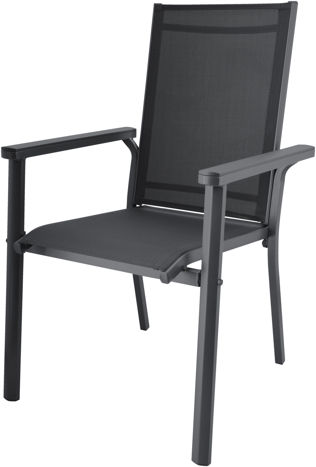 Livarno® Hliníková stohovatelná židle Houston, antracitová