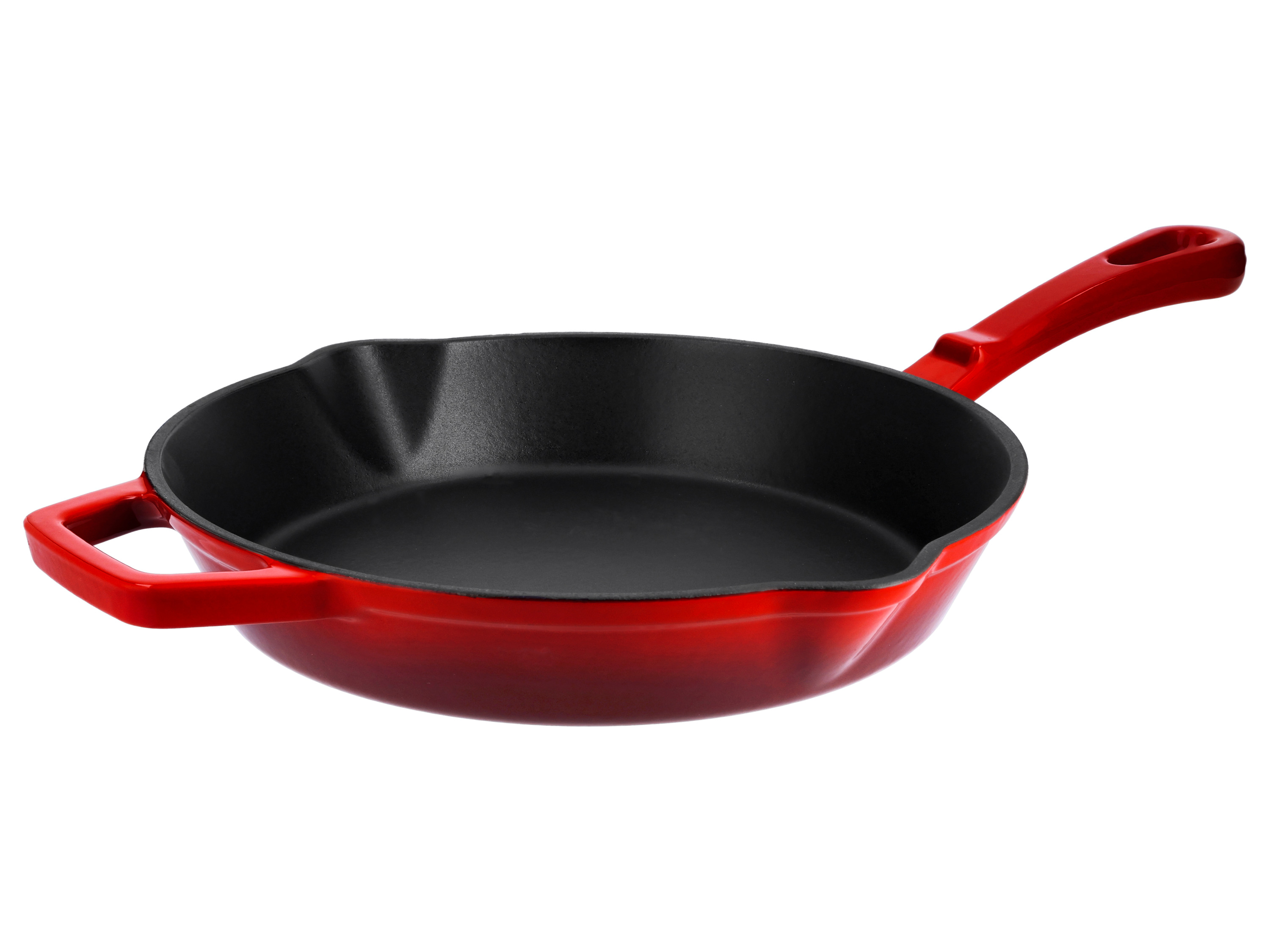Silvercrest® Litinová grilovací pánev Premium, Ø 25 cm (kulatá, červená)