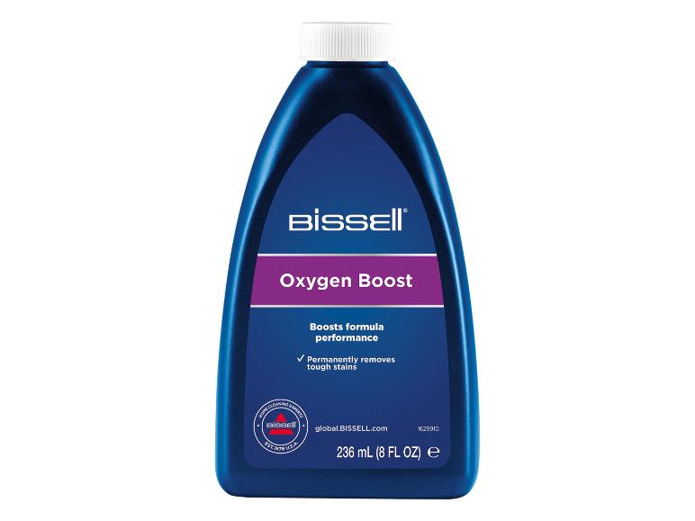 Láhev BISSELL Oxygen Boost pro vylepšení čisticí formule a odstranění odolných skvrn.