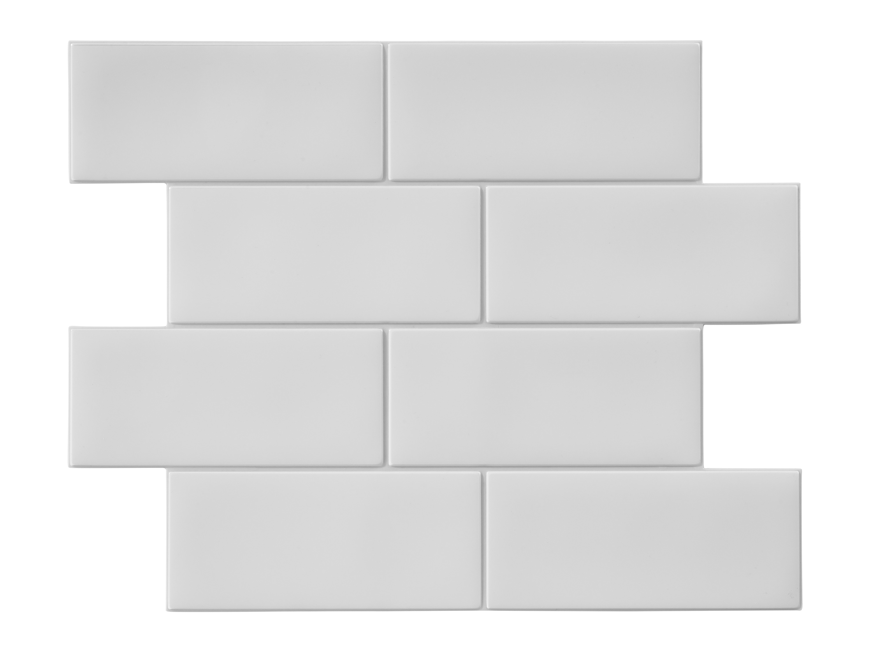 Livarno home Dekorativní samolepicí obklady, 10 kusů (bílá)