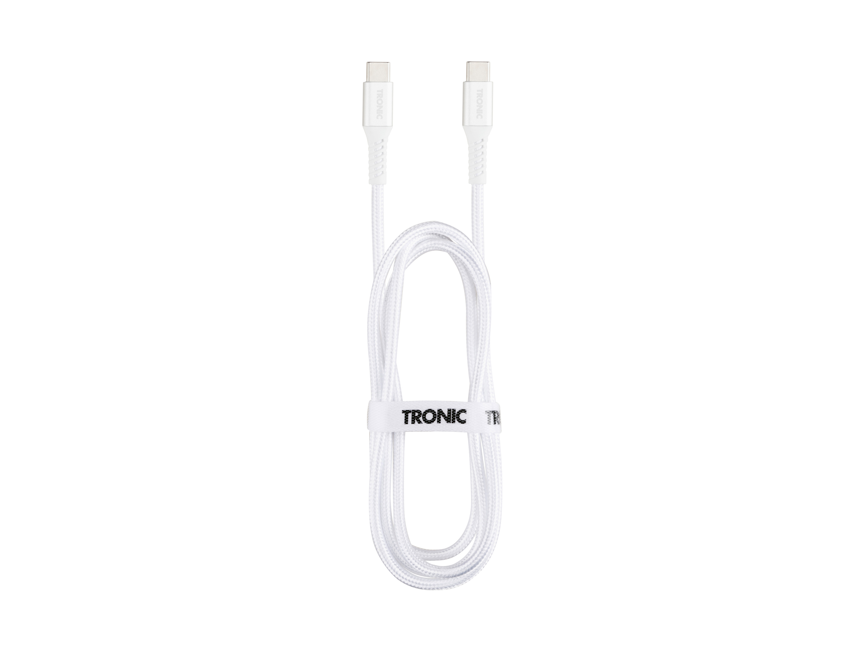 Tronic® Nabíjecí a datový kabel, 480 Mbps, 1 m (Usb-C na USB-C/bílá)