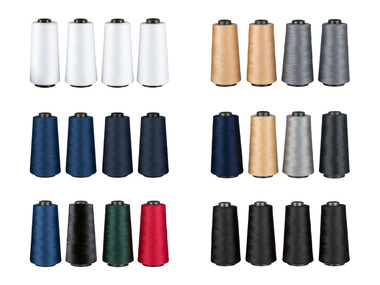 crelando® Overlocková šicí nit, 4 kusy