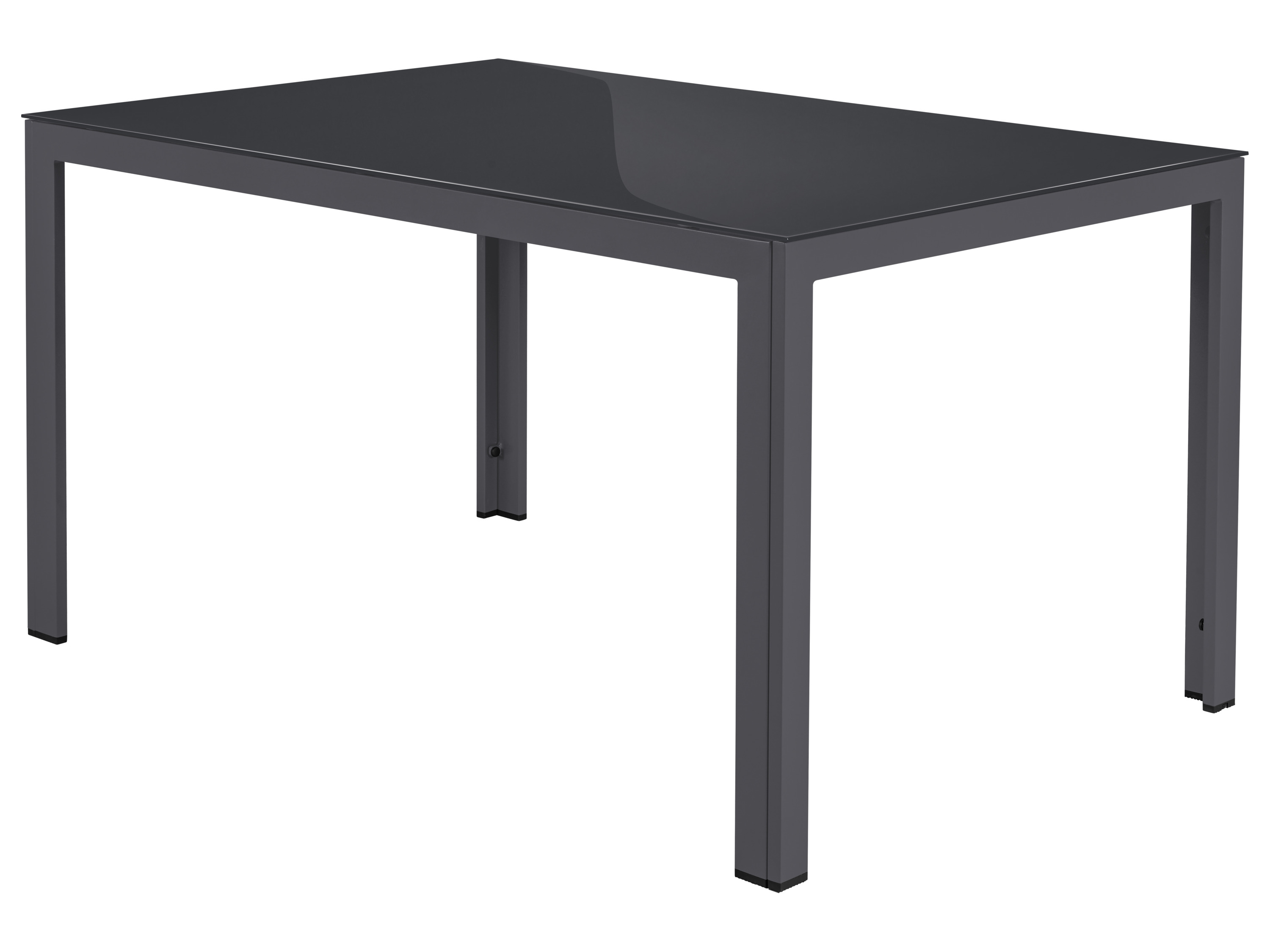 Livarno® Hliníkový stůl se skleněnou deskou Houston/Toronto, šedá