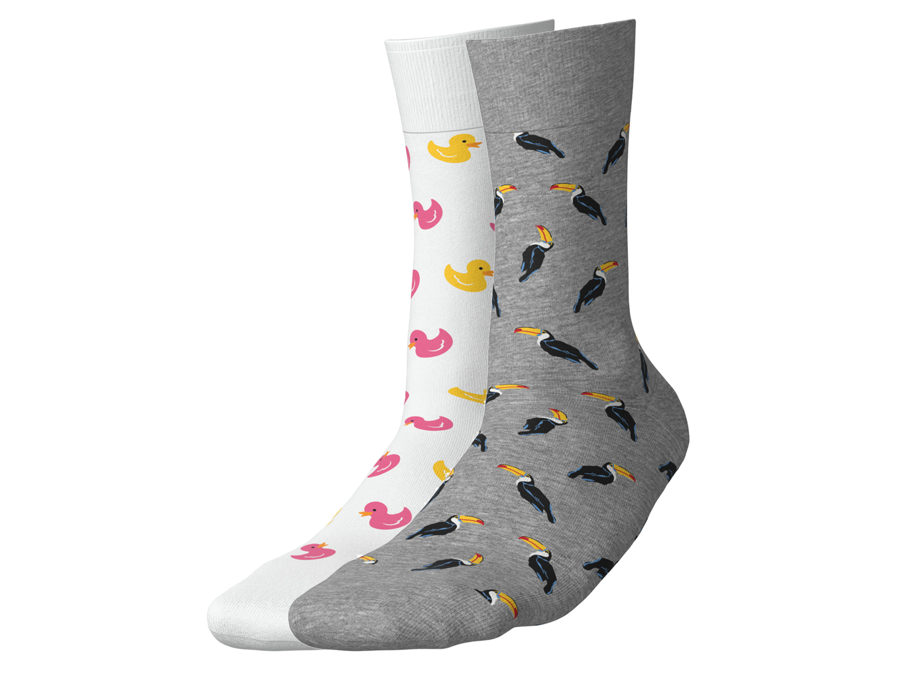 esmara® Dámské / Pánské ponožky, 2 páry (kachny/ptáci, 43-46)