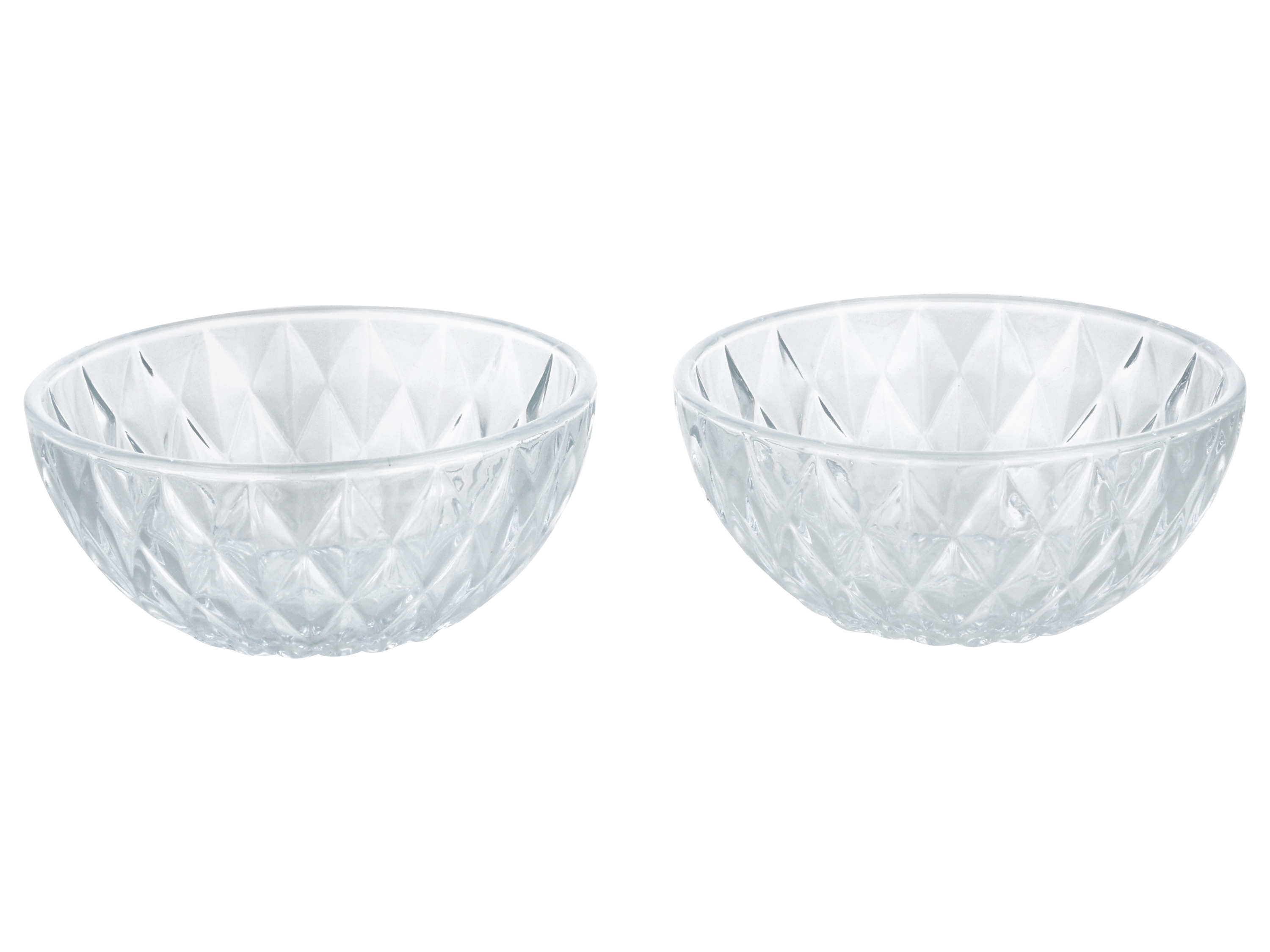 Silvercrest® Sada skleněných pohárů/misek na zmrzlinu, 2dílná (miska/transparentní)