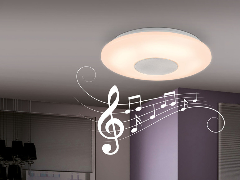  Zobrazit na celou obrazovku LIVARNO home Stropní LED svítidlo s Bluetooth reproduktorem - Obrázek 2