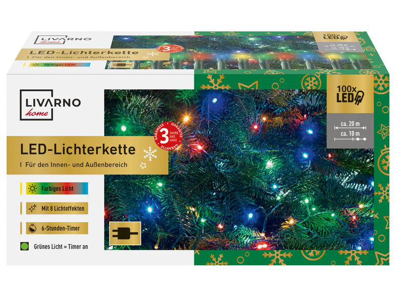  Zobrazit na celou obrazovku LIVARNO home Světelný LED řetěz, 100 LED - Obrázek 27
