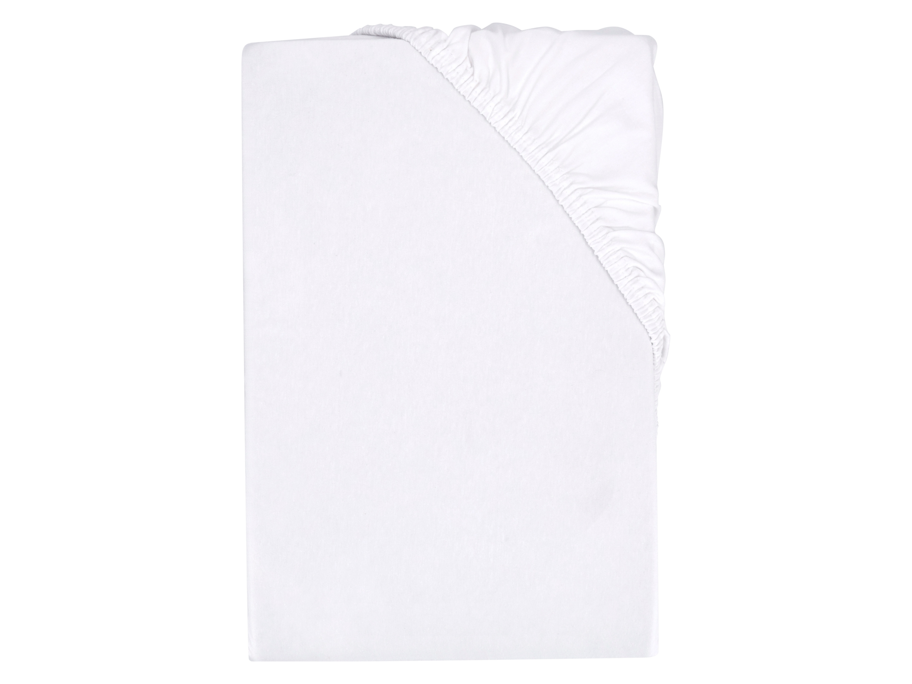 Livarno home Žerzejové napínací prostěradlo, 90–100 x 200 cm (bílá)