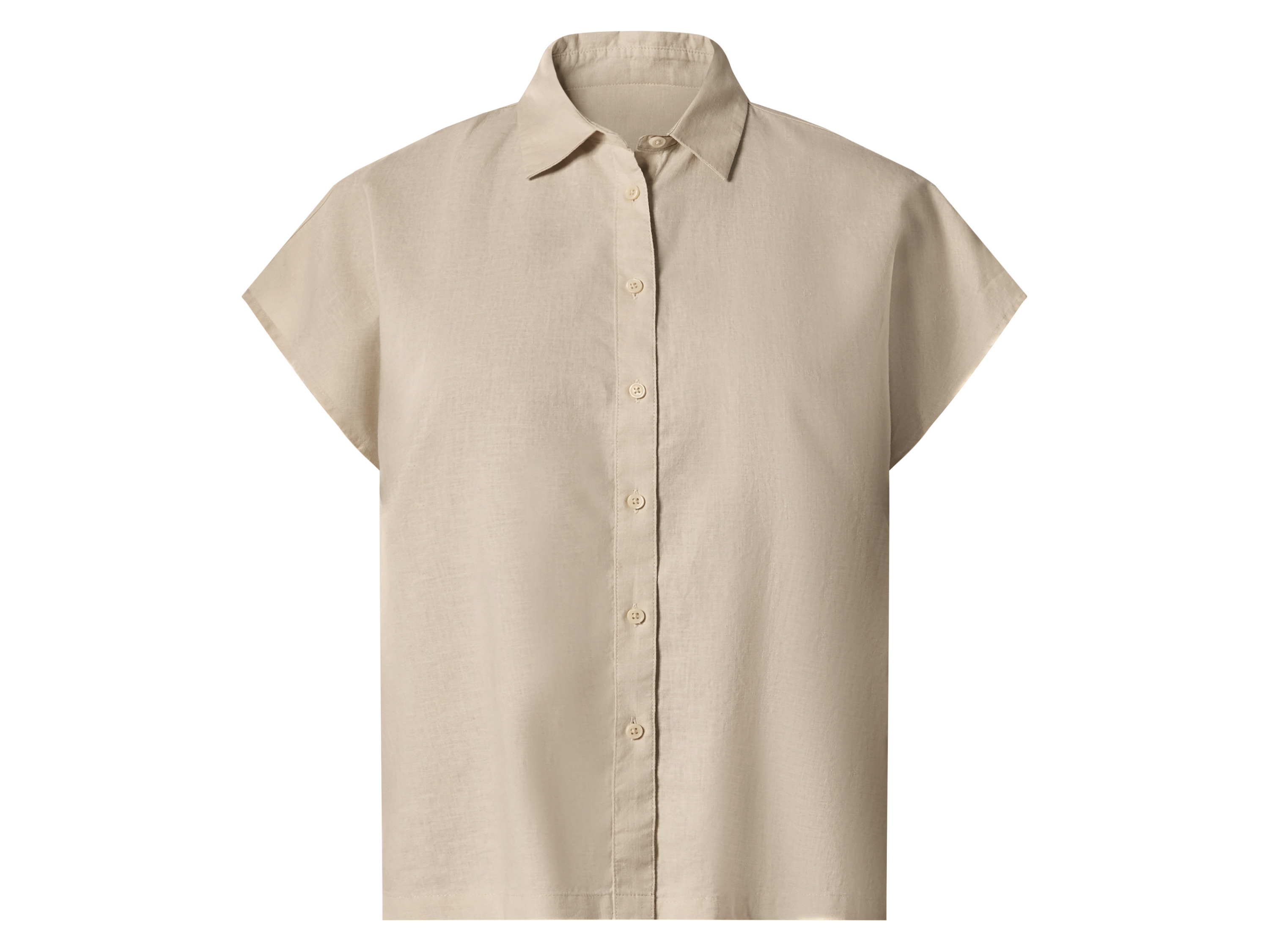 esmara® Dámská blůza se lnem (béžová, S (36/38))