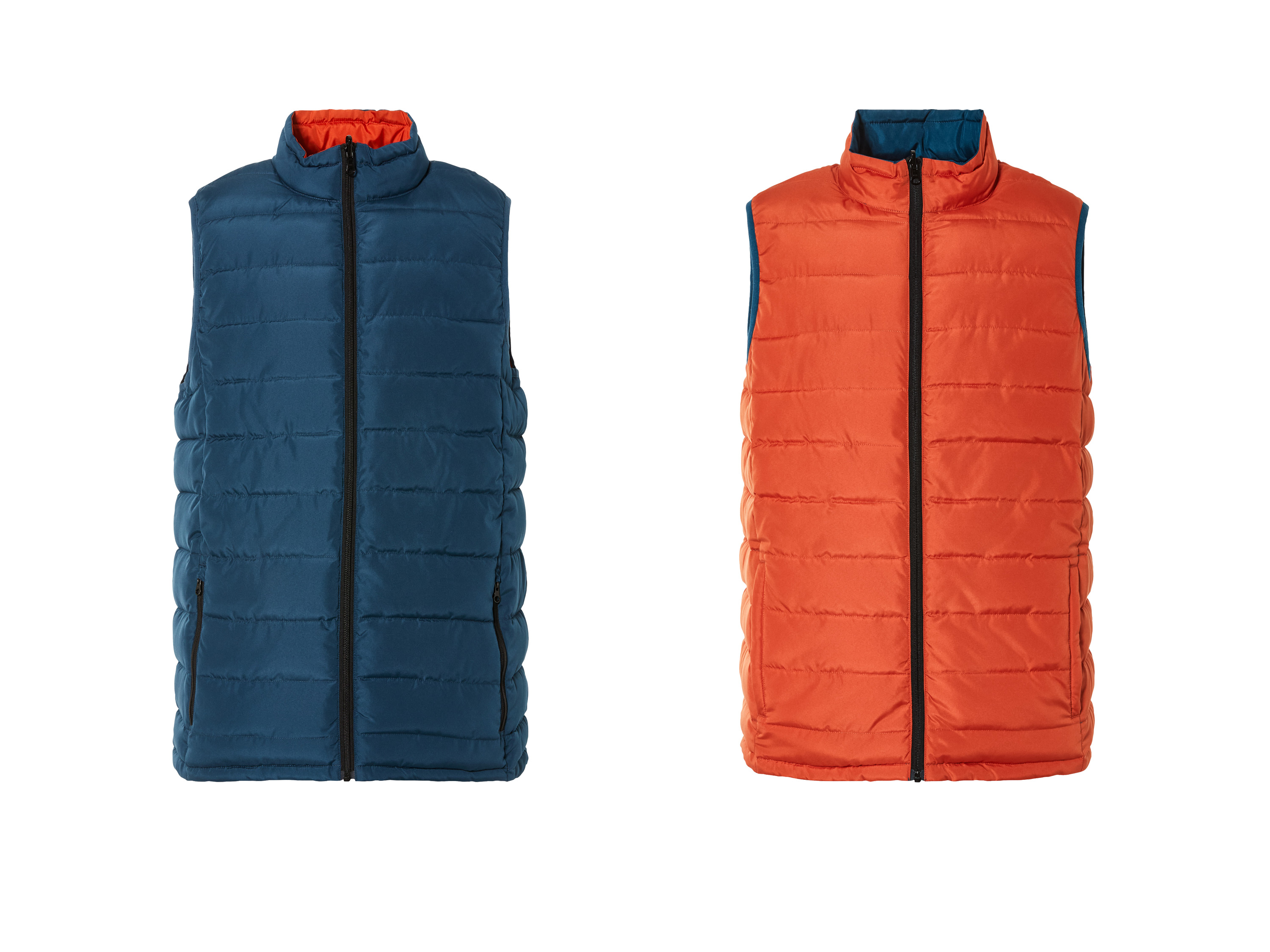 Livergy® Pánská oboustranná vesta (L (52/54), modrá/oranžová)