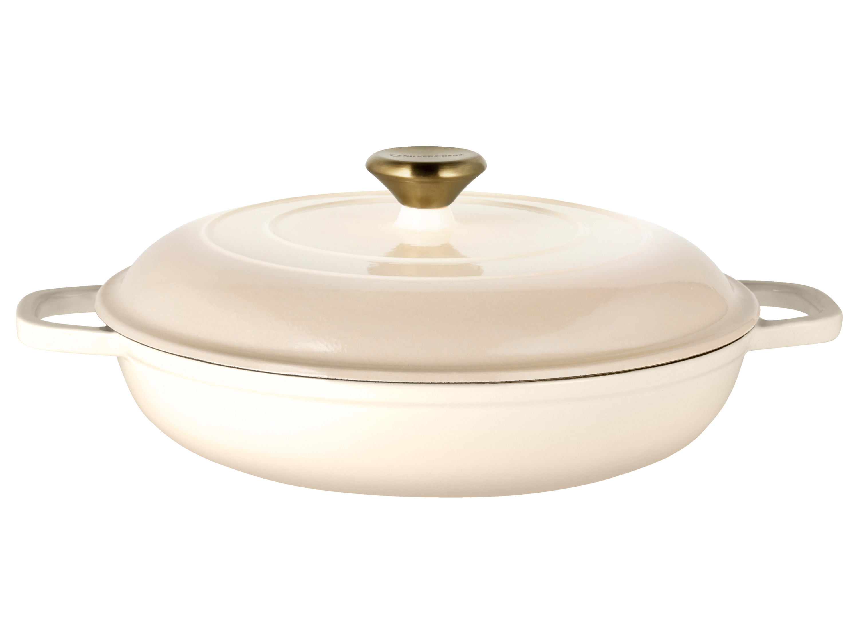 Silvercrest® Litinová servírovací pánev Premium, Ø 30 cm (béžová)