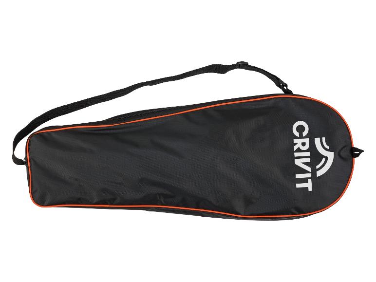 Černá sportovní taška Crivit s oranžovými detaily.