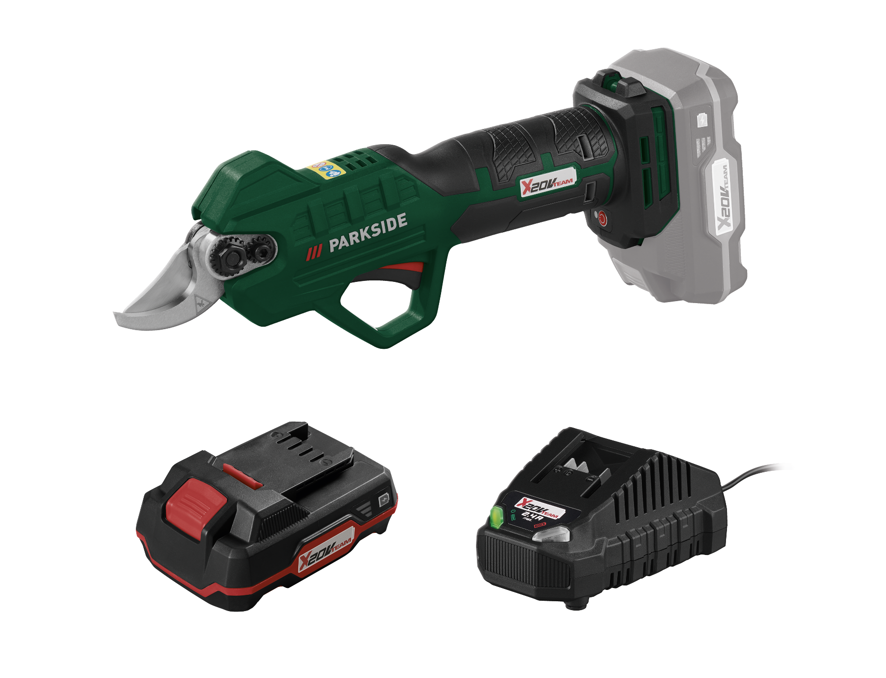 PARKSIDE® Aku nůžky na větve PAAS 20-Li B1, 2 Ah