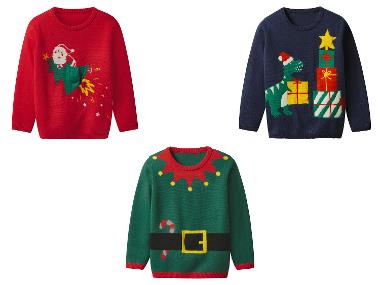 lupilu® Chlapecký vánoční svetr s LED efektem a zvukem