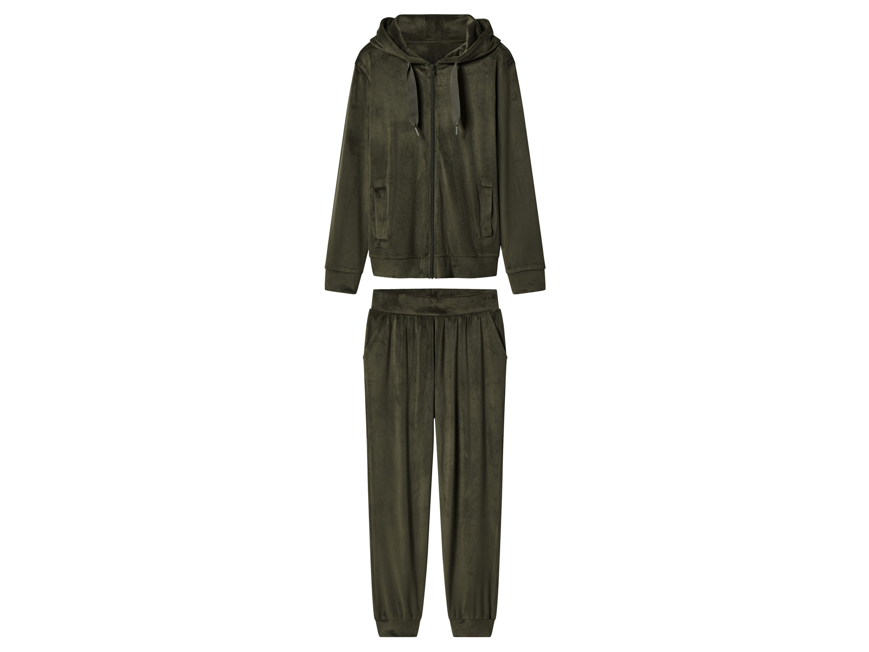 esmara® Dámská domácí souprava, 2dílná (khaki, S(36/38))