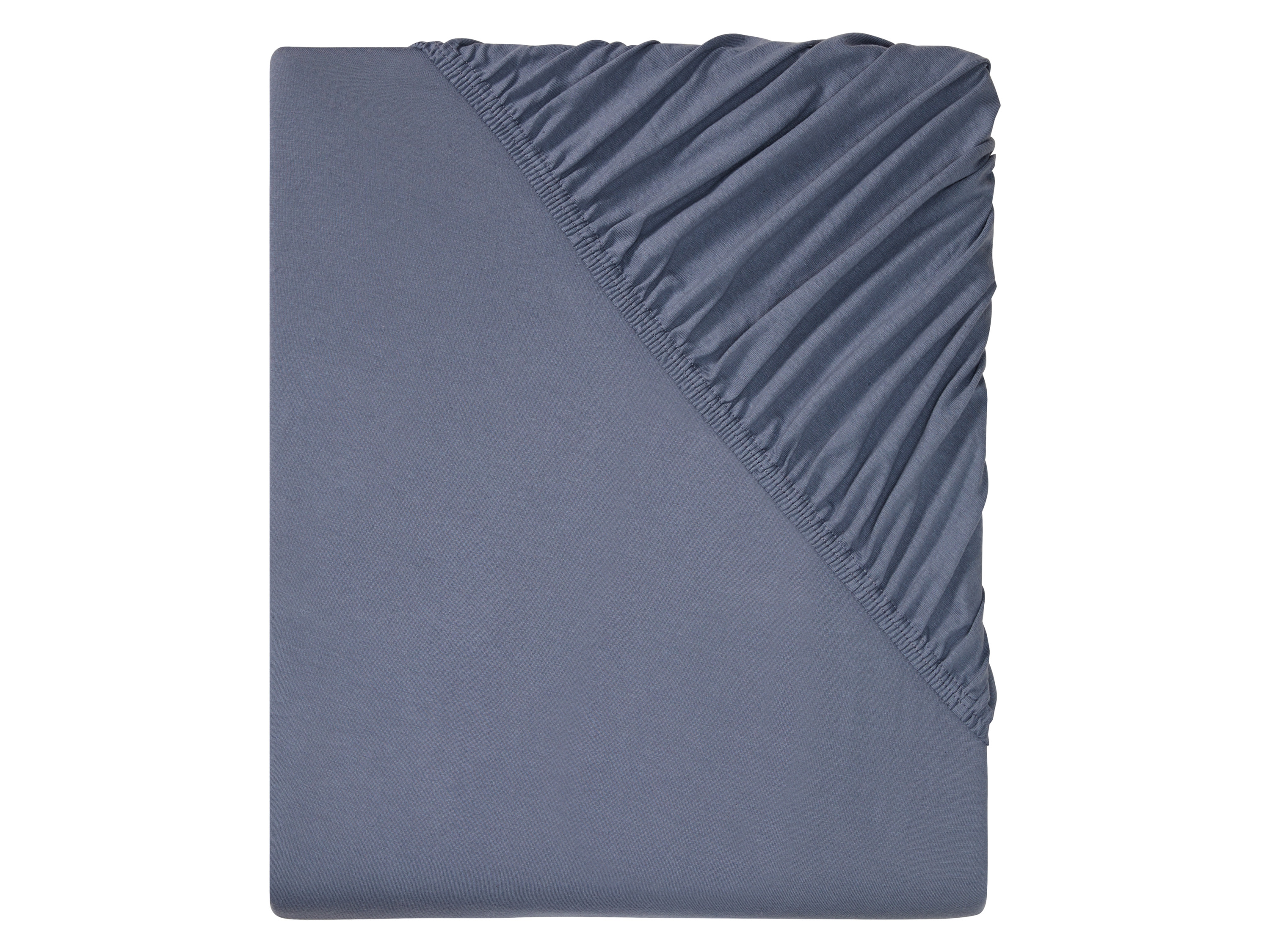 Livarno home Žerzejové napínací prostěradlo, 140-160 x 200 cm (tmavě modrá)