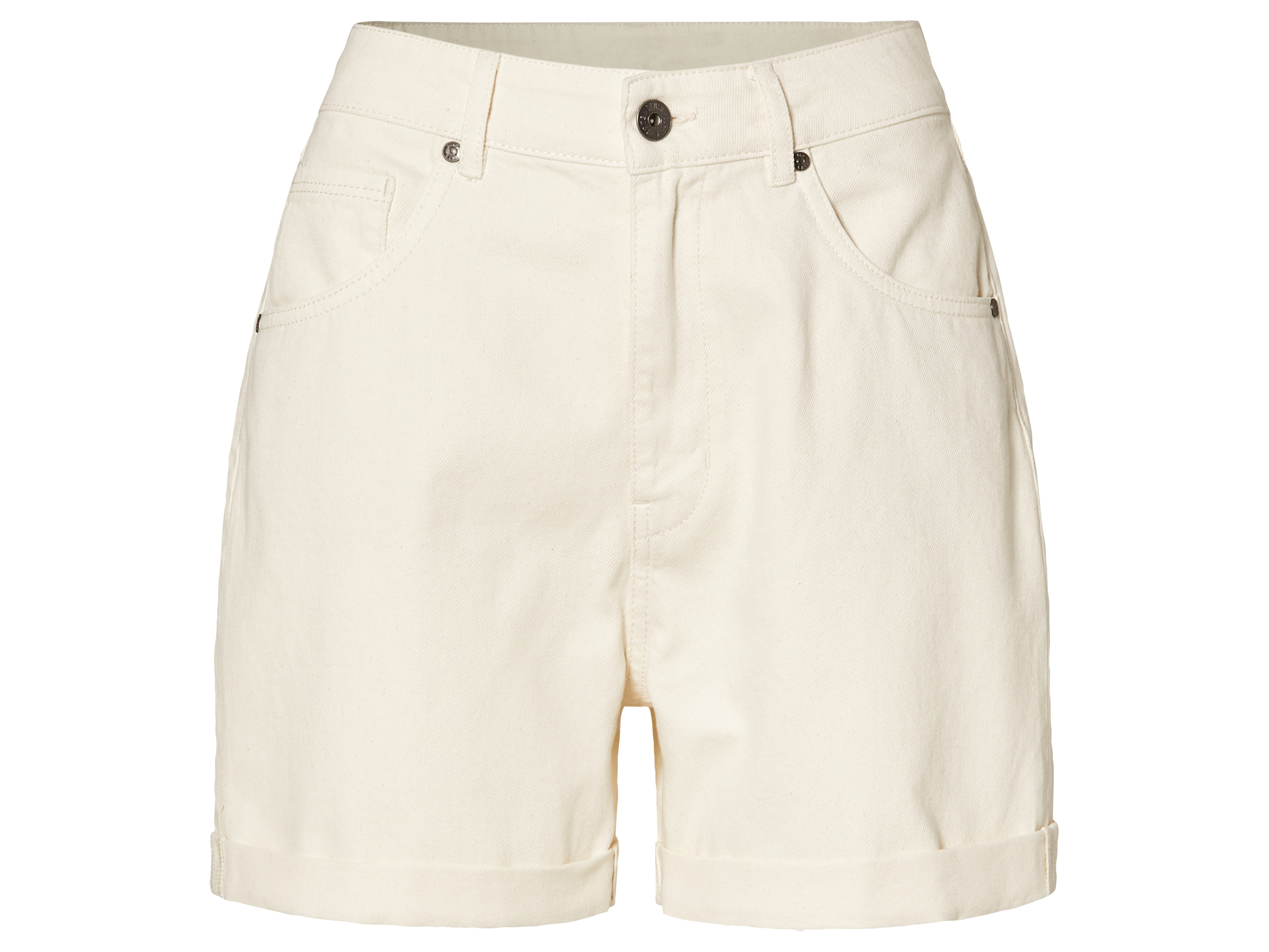 esmara® Dámské džínové šortky (42, krémová)