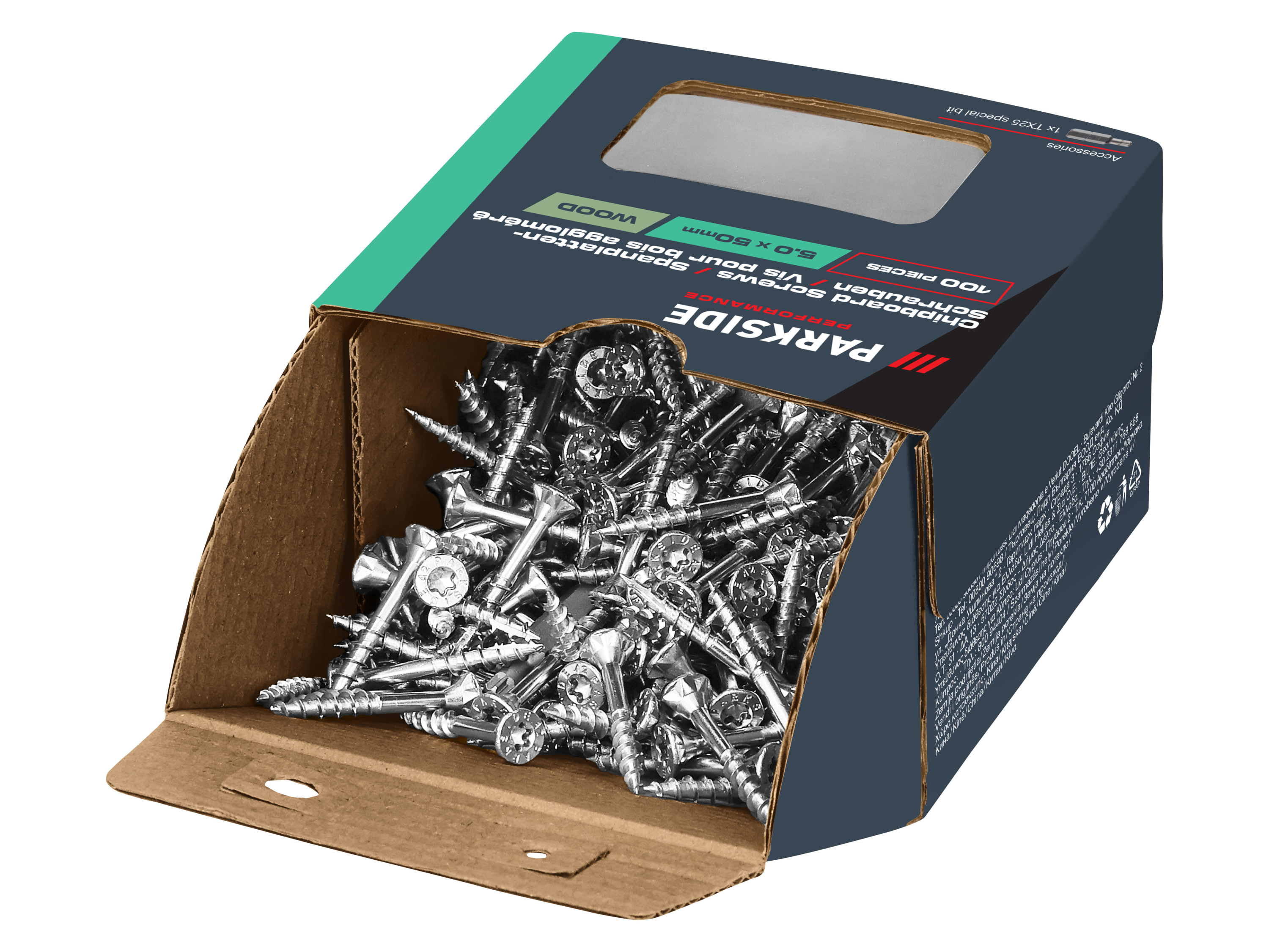 Parkside Performance® Sada vrutů (5,0 x 50 mm, TG)