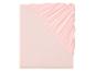 Růžový prostěradlo s gumou.