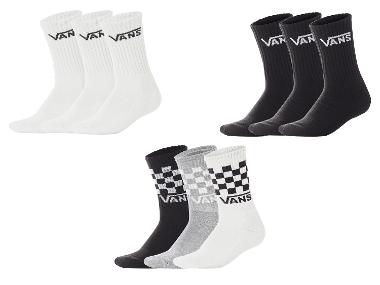 VANS Dámské / Pánské tenisové ponožky, 3 páry