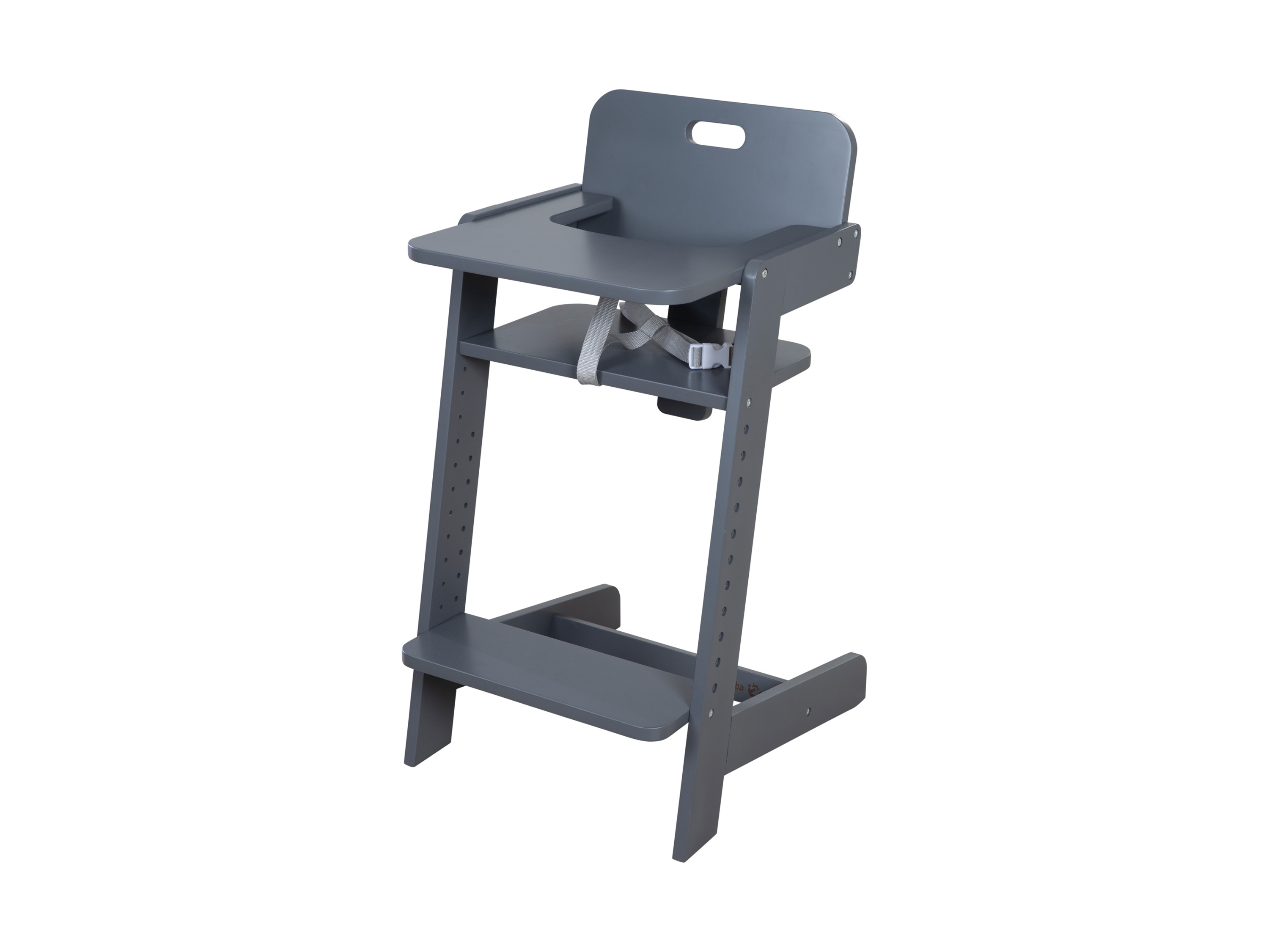 roba Dětská rostoucí jídelní židlička (grow up, antracitová)