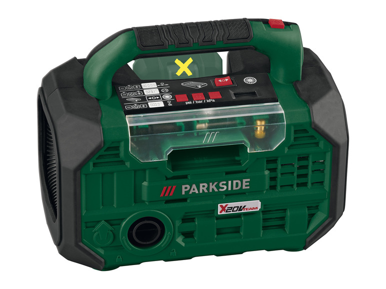  Zobrazit na celou obrazovku PARKSIDE® Aku kompresor a pumpa 20 V PKA 20-Li C3 – bez akumulátoru a nabíječky - Obrázek 7