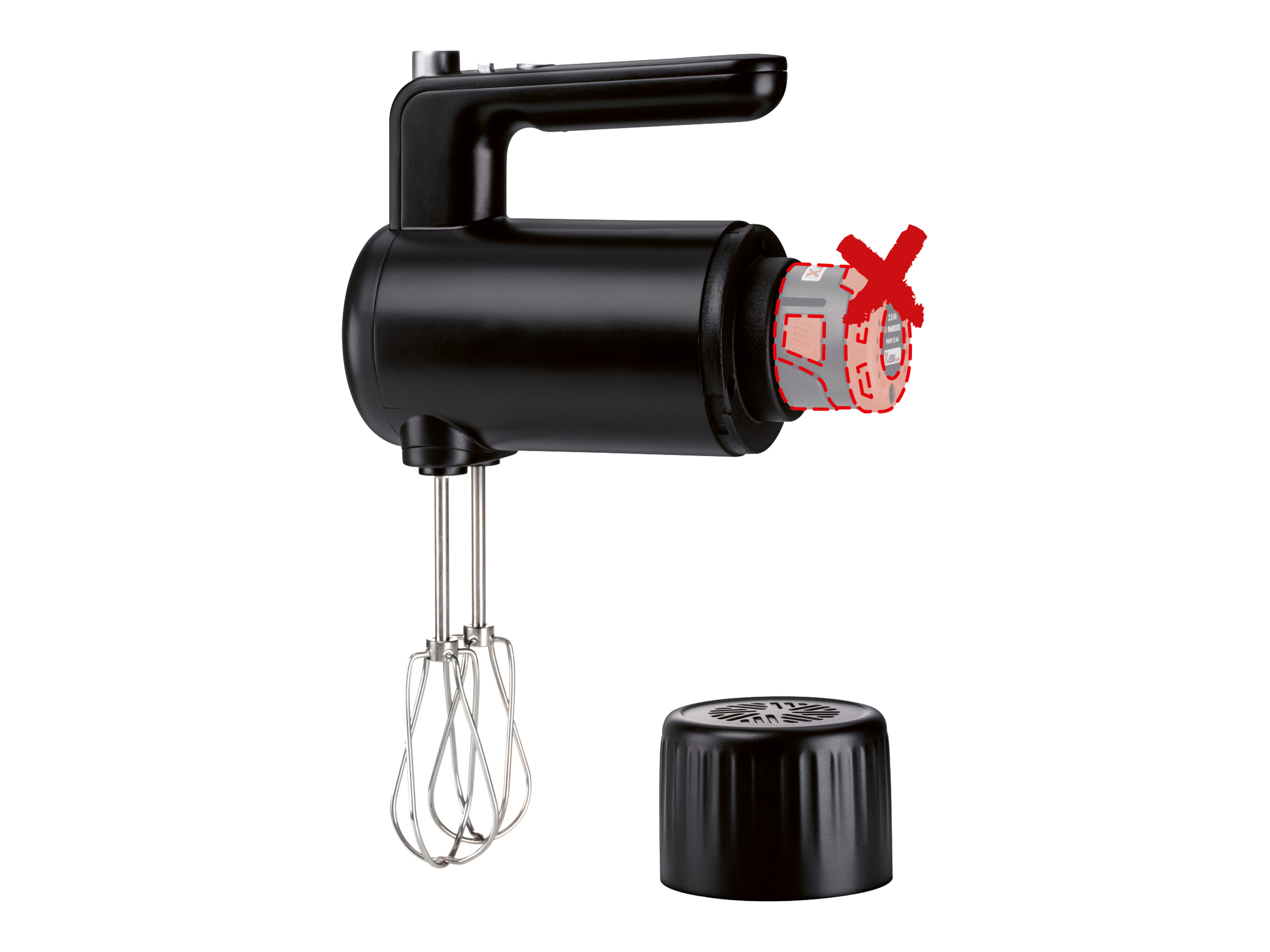 Silvercrest® Kitchen Tools Aku ruční šlehač Shma 12 A1 – bez akumulátoru a nabíječky