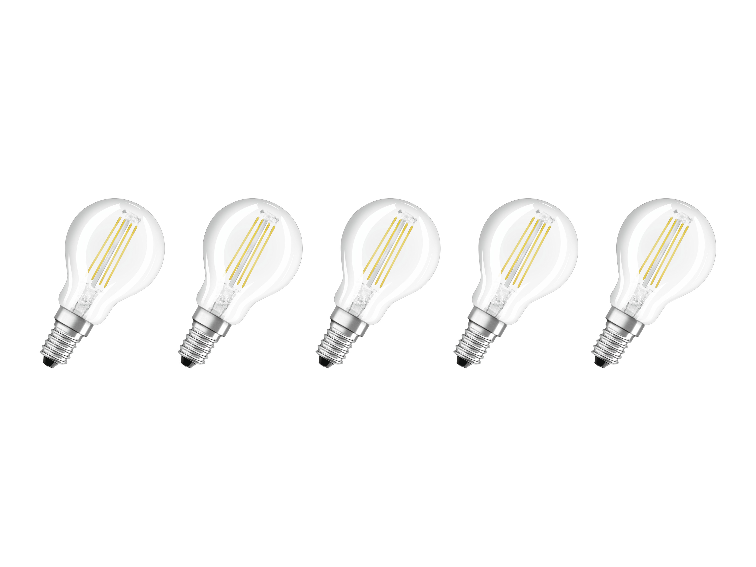 Osram LED žárovka »Base Classic«, 5 kusů (Clp40, E14, 470lm, 2700 K, transparentní)