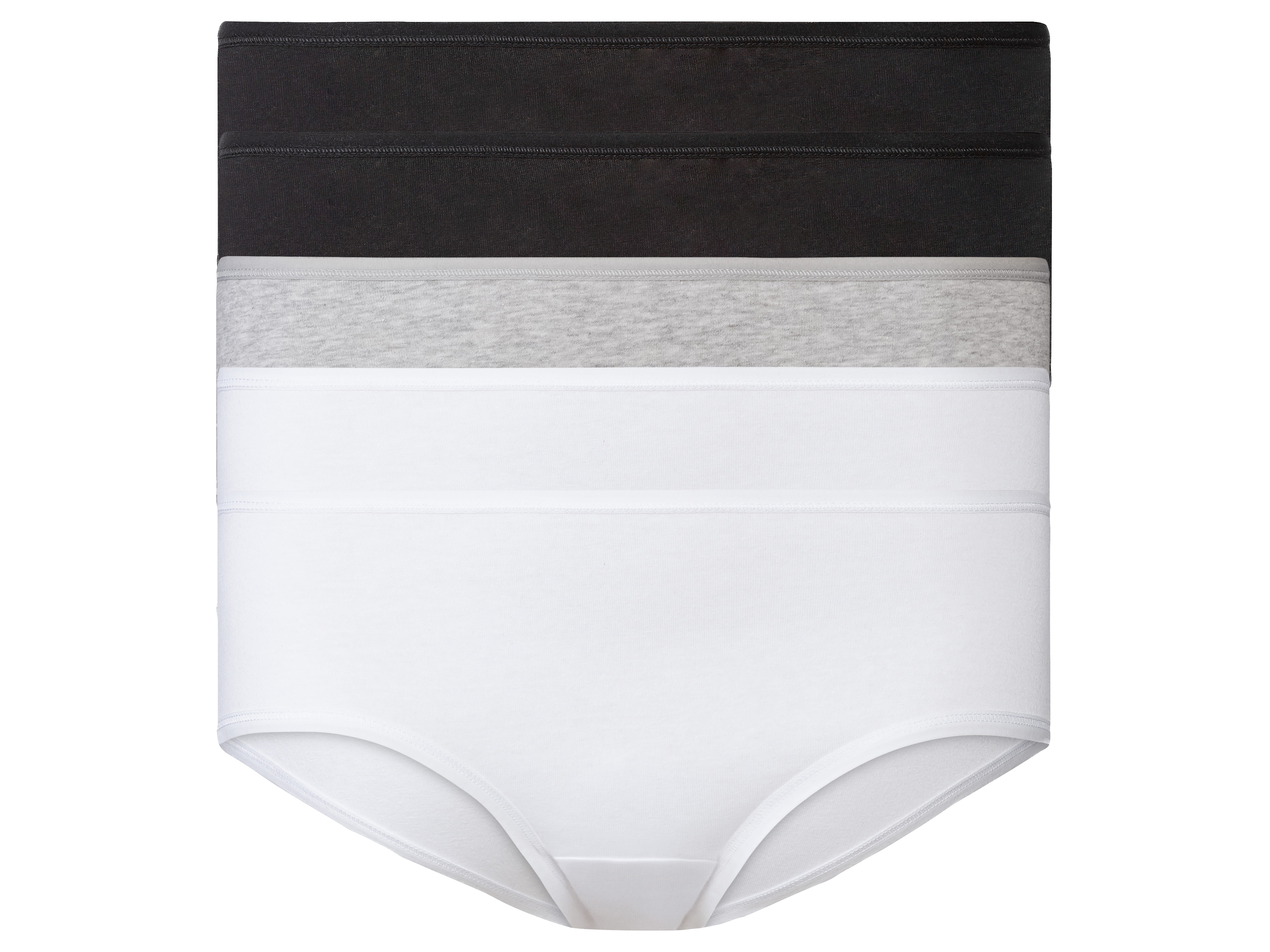 esmara® Dámské kalhotky, 5 kusů (S (36/38), černá/šedá/bílá)