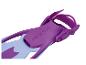 Fialové a světle modré plavecké ploutve Crivit.