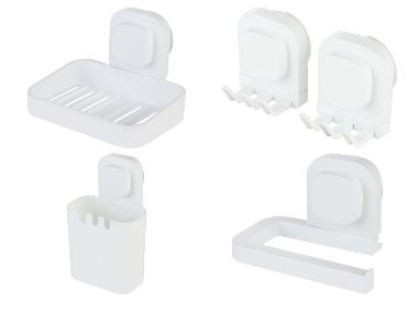 Miska na mýdlo / Sada háčků / Kelímek / Držák na toaletní papír