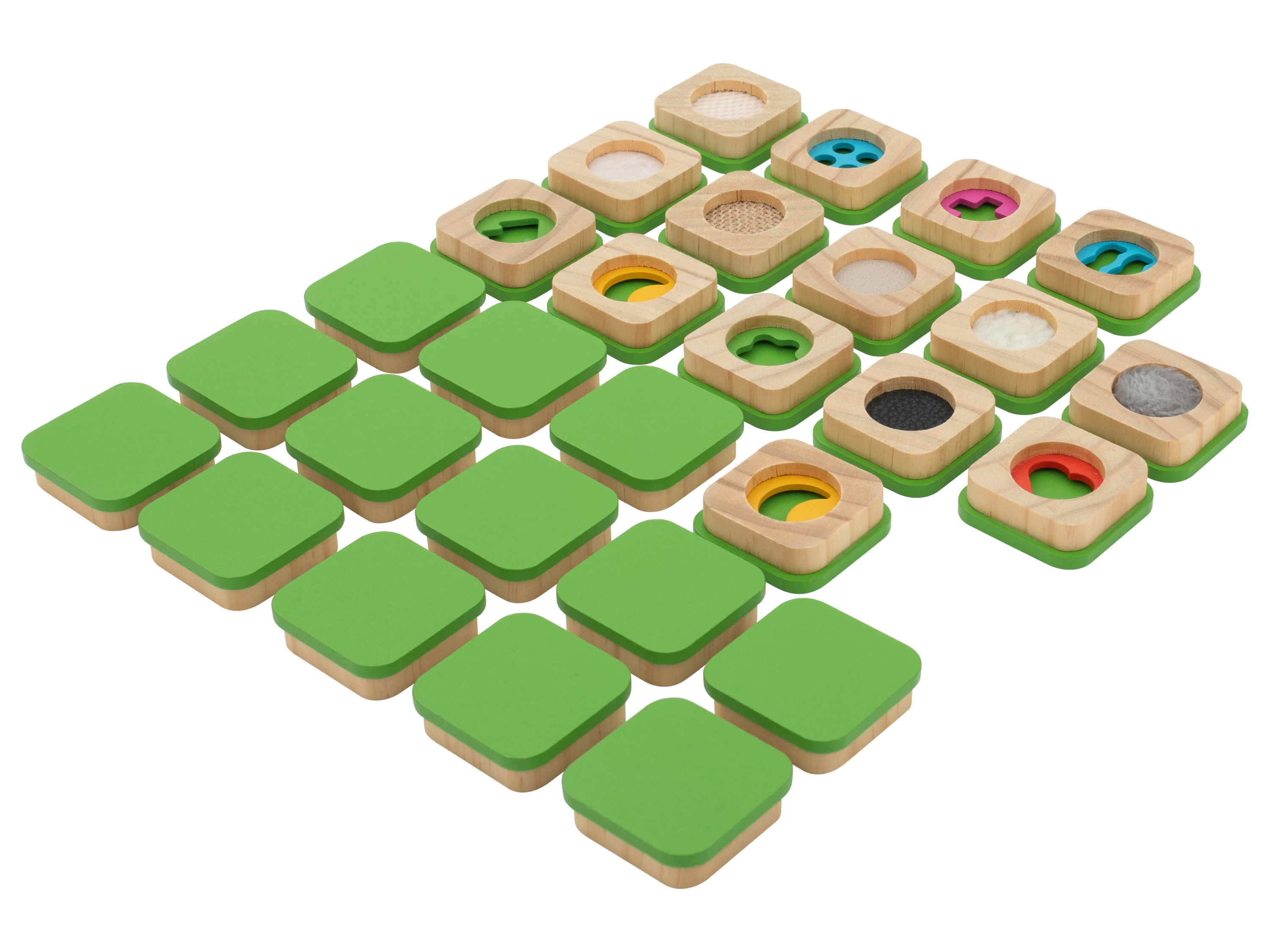 lupilu® Dřevěné pexeso na rozvoj hmatu a sluchu (pexeso na rozvoj hmatu)