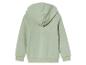Zelená mikina s kapucí.