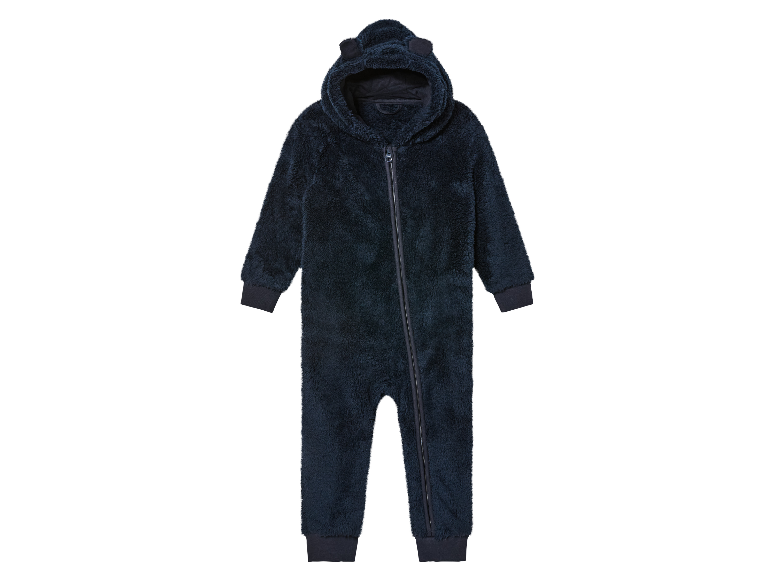 lupilu® Dětský plyšový overal (86/92, navy modrá)