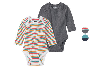 lupilu® Chlapecké body s dlouhými rukávy BIO, 2 kusy