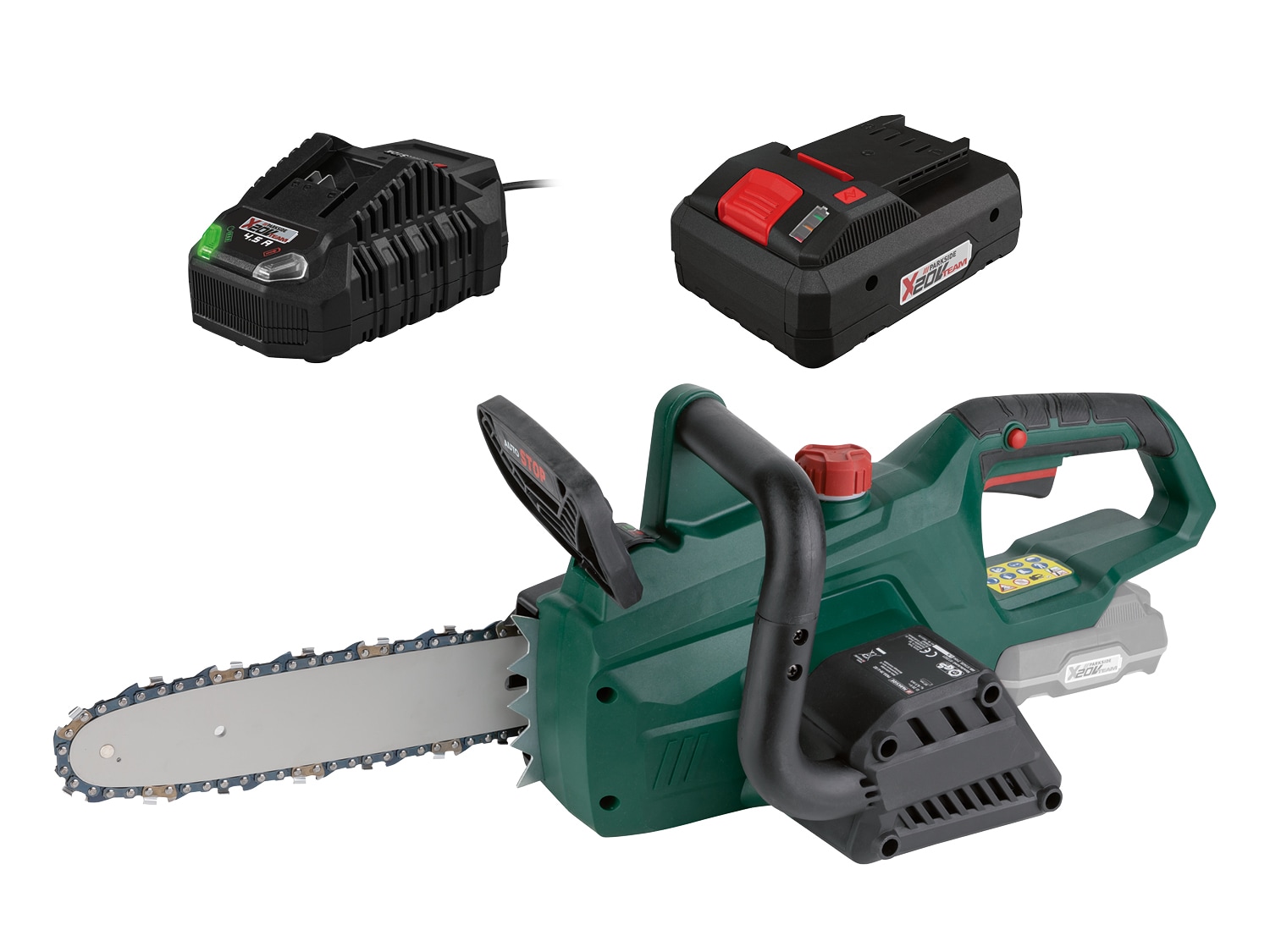 PARKSIDE® Aku řetězová pila PKSA 20-Li B2, Smart 4 Ah