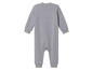 Šedý overal s dlouhými rukávy pro miminka.