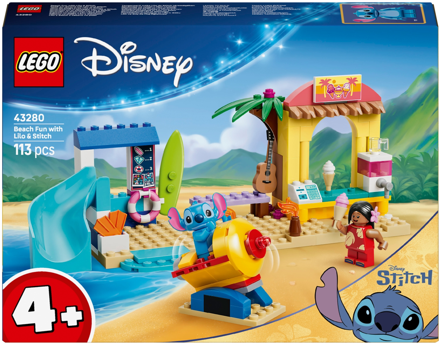 Lego® Disney 43280 Zábava na pláži s Lilo a Stitchem