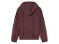 Bordeauxová mikina s kapucí, zadní strana.